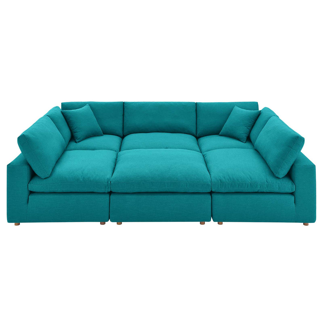 Commix 6-Piece Down Filled Overstuffed Sectional Sofa by Modway