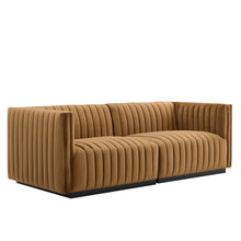 Load image into Gallery viewer, Conjure Channel Tufted Performance Velvet Loveseat by Modway
