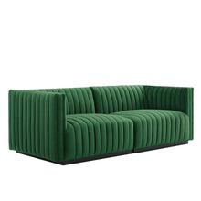 Load image into Gallery viewer, Conjure Channel Tufted Performance Velvet Loveseat by Modway

