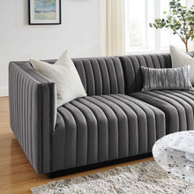 Load image into Gallery viewer, Conjure Channel Tufted Performance Velvet Loveseat by Modway
