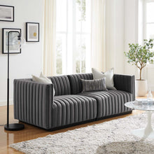 Load image into Gallery viewer, Conjure Channel Tufted Performance Velvet Loveseat by Modway
