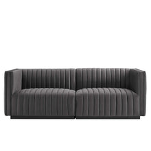 Load image into Gallery viewer, Conjure Channel Tufted Performance Velvet Loveseat by Modway
