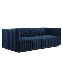 Load image into Gallery viewer, Conjure Channel Tufted Performance Velvet Loveseat by Modway

