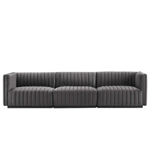Load image into Gallery viewer, Conjure Channel Tufted Performance Velvet Sofa by Modway
