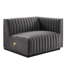 Load image into Gallery viewer, Conjure 4-Piece Channel Tufted Performance Velvet Sofa by Modway
