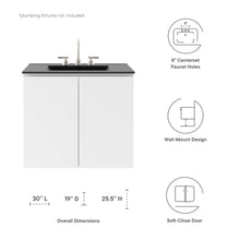 Load image into Gallery viewer, Bryn 30&quot; Wall-Mount Bathroom Vanity by Modway
