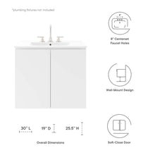 Load image into Gallery viewer, Bryn 30&quot; Wall-Mount Bathroom Vanity by Modway
