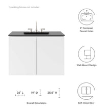 Load image into Gallery viewer, Bryn 36&quot; Wall-Mount Bathroom Vanity by Modway
