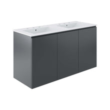 Load image into Gallery viewer, Bryn 48&quot; Wall-Mount Double Sink Bathroom Vanity by Modway
