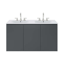 Load image into Gallery viewer, Bryn 48&quot; Wall-Mount Double Sink Bathroom Vanity by Modway
