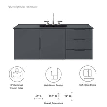 Load image into Gallery viewer, Vitality 48&quot; Single Sink Bathroom Vanity by Modway
