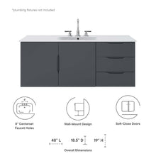 Load image into Gallery viewer, Vitality 48&quot; Single Sink Bathroom Vanity by Modway
