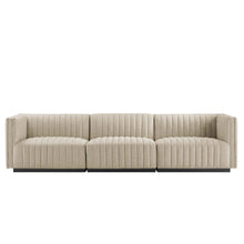 Load image into Gallery viewer, Conjure Channel Tufted Upholstered Fabric Sofa by Modway
