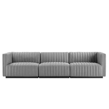 Load image into Gallery viewer, Conjure Channel Tufted Upholstered Fabric Sofa by Modway
