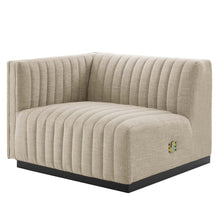 Load image into Gallery viewer, Conjure 4-Piece Channel Tufted Upholstered Fabric L-Shaped Sectional by Modway
