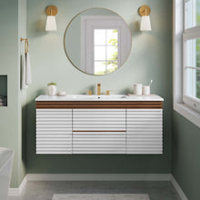 Load image into Gallery viewer, Render 48&quot; Wall-Mount Bathroom Vanity by Modway

