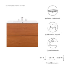 Load image into Gallery viewer, Scenic 30&quot; Wall-Mount Bathroom Vanity by Modway

