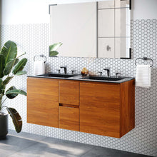 Load image into Gallery viewer, Scenic 48&quot; Double Wall-Mount Bathroom Vanity by Modway
