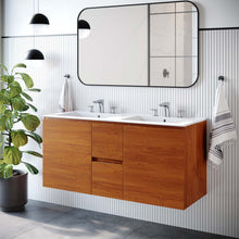 Load image into Gallery viewer, Scenic 48&quot; Double Wall-Mount Bathroom Vanity by Modway
