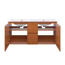 Load image into Gallery viewer, Scenic 48&quot; Double Wall-Mount Bathroom Vanity by Modway
