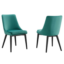 Load image into Gallery viewer, Viscount Accent Performance Velvet Dining Chairs Set of 2 by Modway
