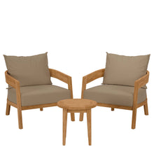 Load image into Gallery viewer, Brisbane 3-Piece Teak Wood Outdoor Patio Set by Modway
