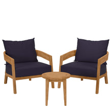 Load image into Gallery viewer, Brisbane 3-Piece Teak Wood Outdoor Patio Set by Modway
