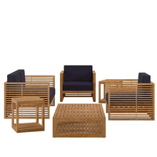 Load image into Gallery viewer, Carlsbad 6-Piece Teak Wood Outdoor Patio Set by Modway
