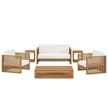 Load image into Gallery viewer, Carlsbad 6-Piece Teak Wood Outdoor Patio Set by Modway
