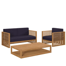Load image into Gallery viewer, Convene 9 Piece Sectional Set in Espresso Turquoise
