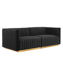Load image into Gallery viewer, Conjure Channel Tufted Performance Velvet Loveseat by Modway
