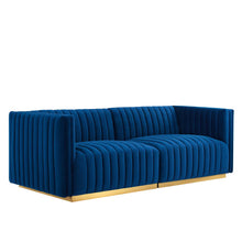 Load image into Gallery viewer, Conjure Channel Tufted Performance Velvet Loveseat by Modway
