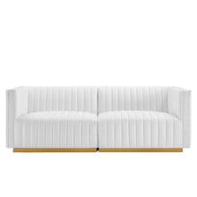 Load image into Gallery viewer, Conjure Channel Tufted Performance Velvet Loveseat by Modway
