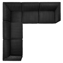 Load image into Gallery viewer, Conjure 5-Piece Channel Tufted Performance Velvet Sectional in Gold Black
