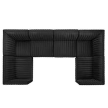 Load image into Gallery viewer, Conjure 6-Piece Channel Tufted Performance Velvet U-Shaped Sectional in Gold Black
