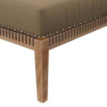Load image into Gallery viewer, Clearwater Outdoor Patio Teak Wood Ottoman by Modway

