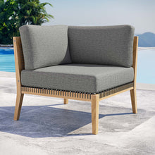 Load image into Gallery viewer, Clearwater Outdoor Patio Teak Wood Corner Chair by Modway
