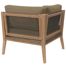 Load image into Gallery viewer, Clearwater Outdoor Patio Teak Wood Corner Chair by Modway
