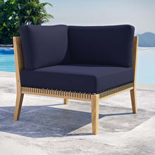 Load image into Gallery viewer, Clearwater Outdoor Patio Teak Wood Corner Chair by Modway
