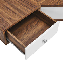 Load image into Gallery viewer, Transmit 47&quot; Wall Mount Corner Walnut Office Desk by Modway
