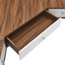 Load image into Gallery viewer, Transmit 47&quot; Wall Mount Corner Walnut Office Desk by Modway

