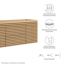 Load image into Gallery viewer, Render 48&quot; Single Sink Compatible (Not Included) Bathroom Vanity Cabinet by Modway
