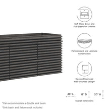 Load image into Gallery viewer, Render 48&quot; Double Sink Compatible (Not Included) Bathroom Vanity Cabinet by Modway
