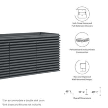 Load image into Gallery viewer, Render 48&quot; Double Sink Compatible (Not Included) Bathroom Vanity Cabinet by Modway
