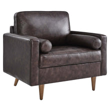 Load image into Gallery viewer, Valour Leather Armchair by Modway
