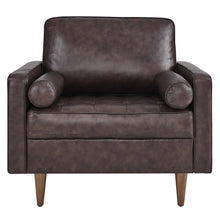 Load image into Gallery viewer, Valour Leather Armchair by Modway

