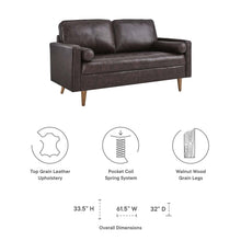 Load image into Gallery viewer, Valour Leather Loveseat by Modway
