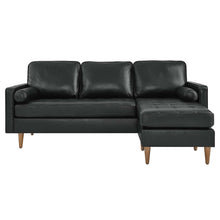 Load image into Gallery viewer, Valour 78&quot; Leather Apartment Sectional Sofa by Modway
