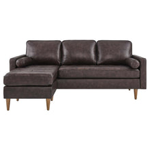 Load image into Gallery viewer, Valour 78&quot; Leather Apartment Sectional Sofa by Modway
