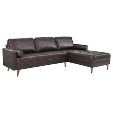 Load image into Gallery viewer, Valour 98&quot; Leather Sectional Sofa by Modway
